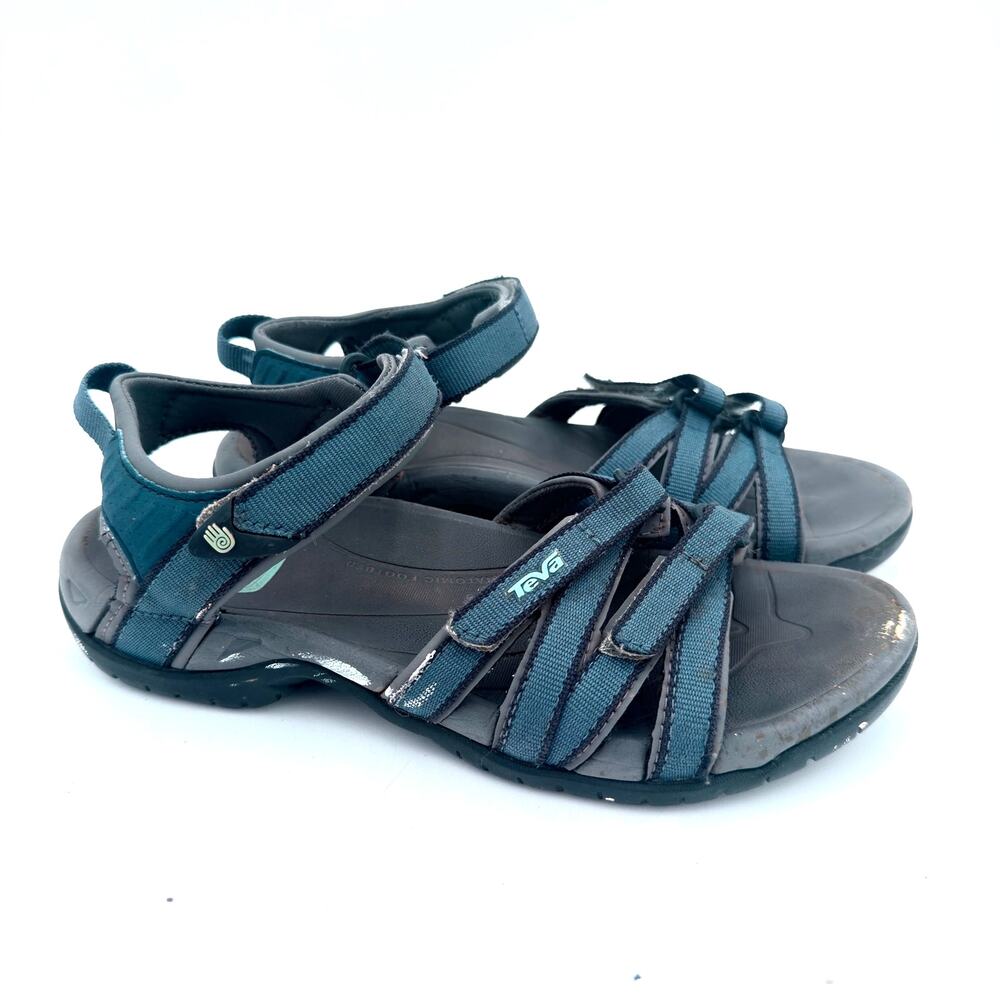 Teva Tirra Women's Blue Gray Sport Hiking Trail Water Sandals Size 7